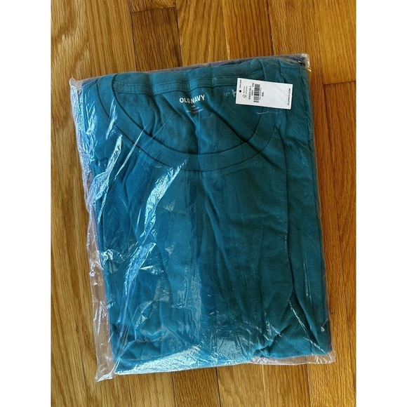 Old Navy Crewneck T Shirt Plus Size XXL 2XL Blue Teal Cream 3-pack Casual Gym - Picture 2 of 2